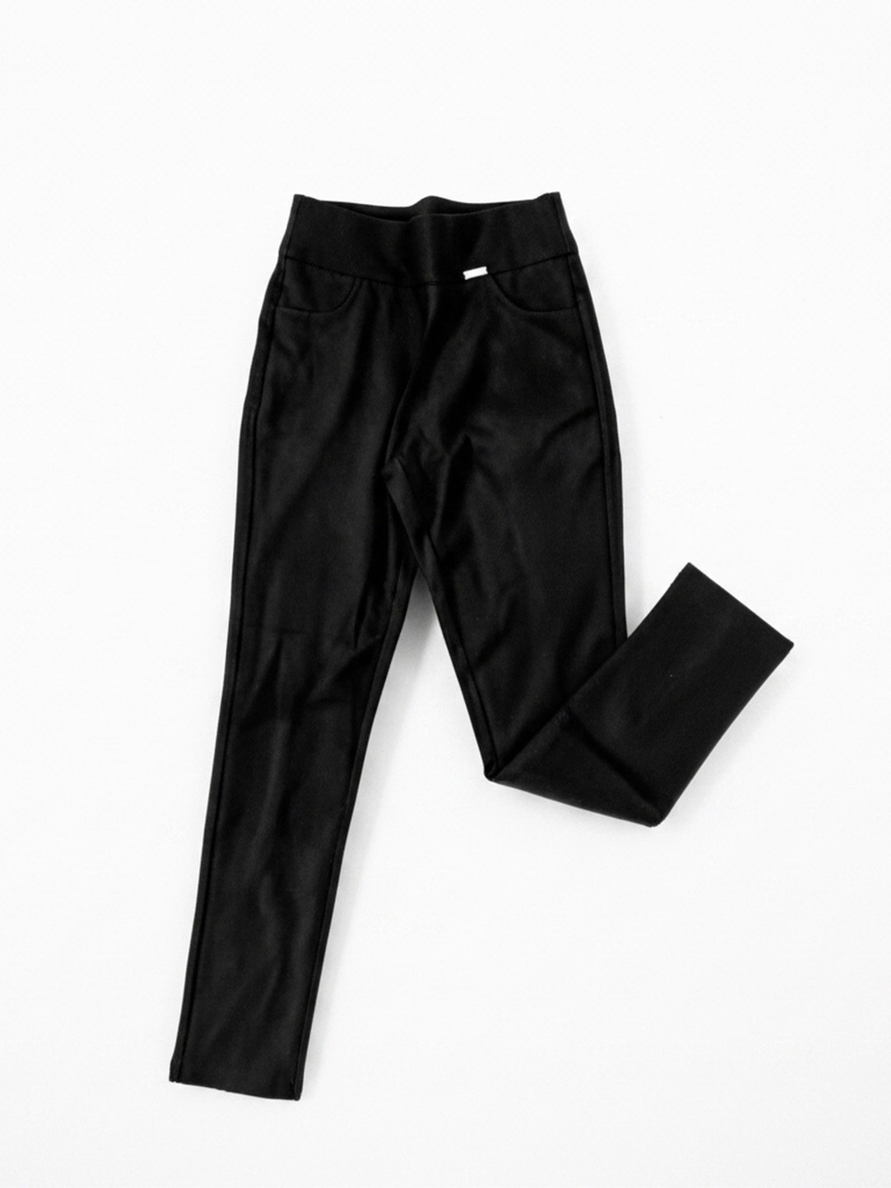 Women’s Black Skinny Ponte Pants with Stretch Waistband 2 Front Pockets SIZE 4 - Picture 10 of 13